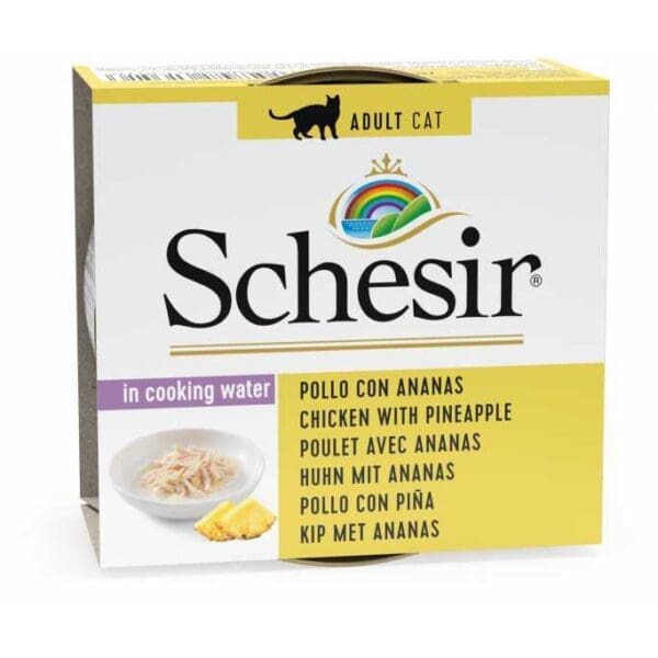 Schesir Cat Wet Food (Can)-Chicken With Pineapple 75g (Min Order 75g - 14pcs)