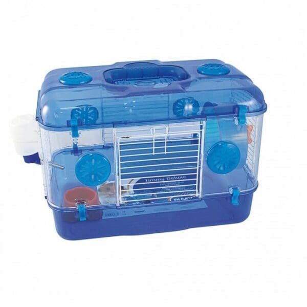 Duvo Kooi Timmy One Level Deluxe Blue - Hamster Cage 39 x 26 x 28cm