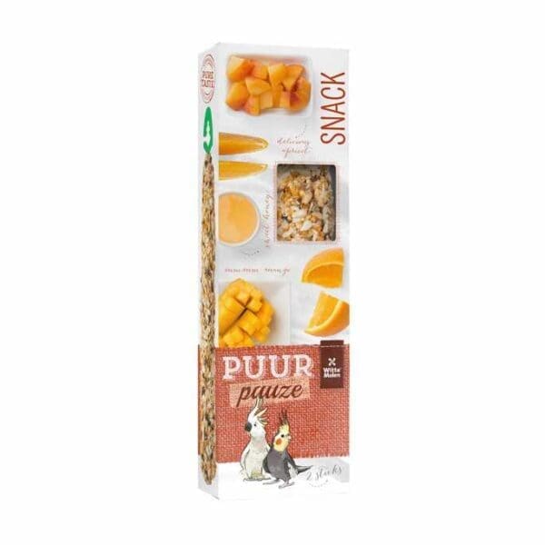 Witte Molen Puur Pauze Sticks With Apricot & Mango For Large Parakeet & Cockatoo 140g